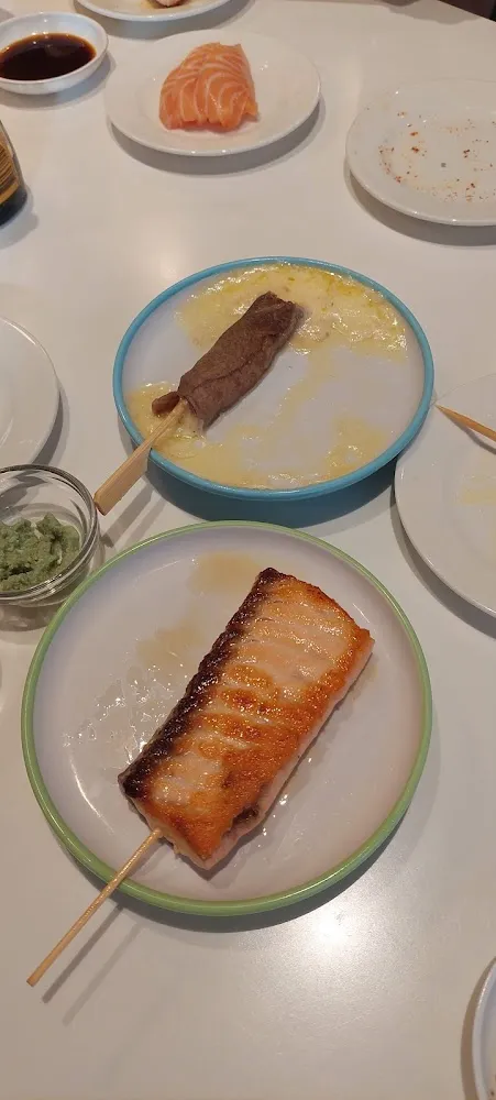 Gegrilde Zalm Op Spies